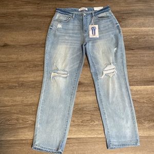 BOYFRIEND JEANS🩵ENJEAN SUPER HIGH RISE